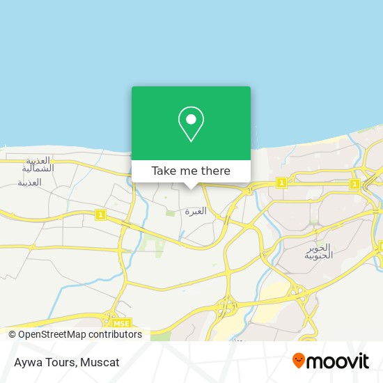 Aywa Tours map
