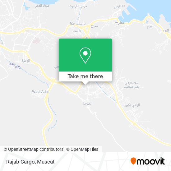Rajab Cargo map