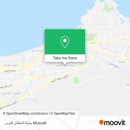 مدينة السلطان قابوس map