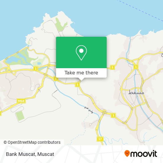 Bank Muscat map