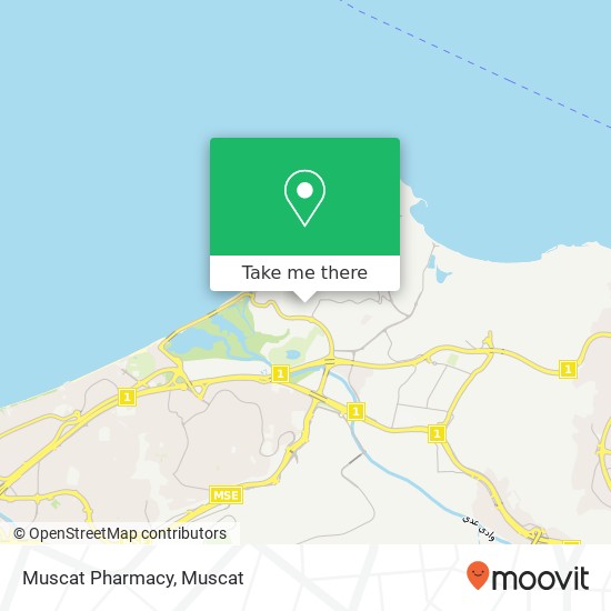 Muscat Pharmacy map