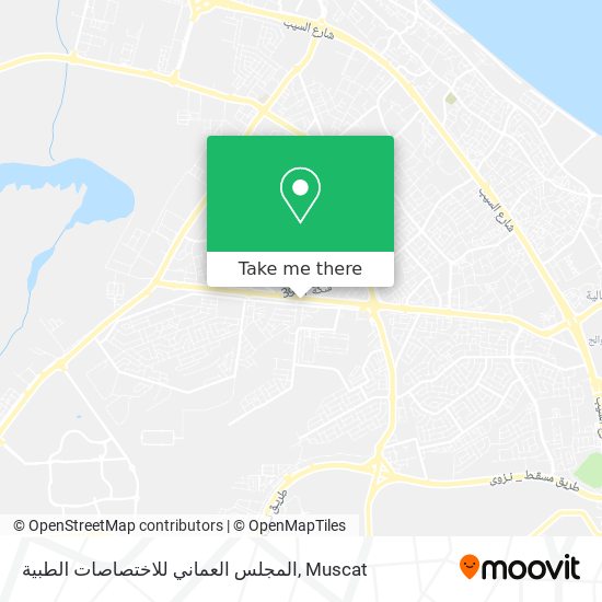 المجلس العماني للاختصاصات الطبية map