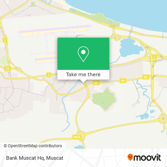 Bank Muscat Hq map