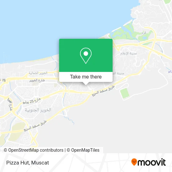 Pizza Hut map