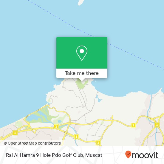 Ral Al Hamra 9 Hole Pdo Golf Club map
