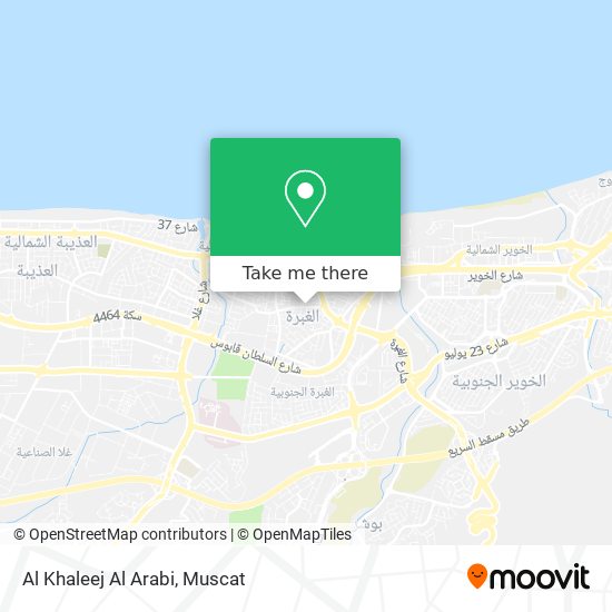 Al Khaleej Al Arabi map