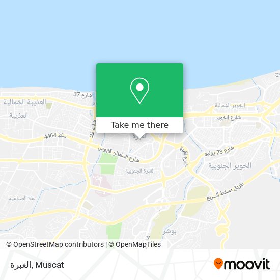 الغبرة map