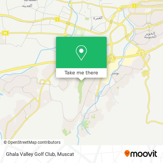 Ghala Valley Golf Club map