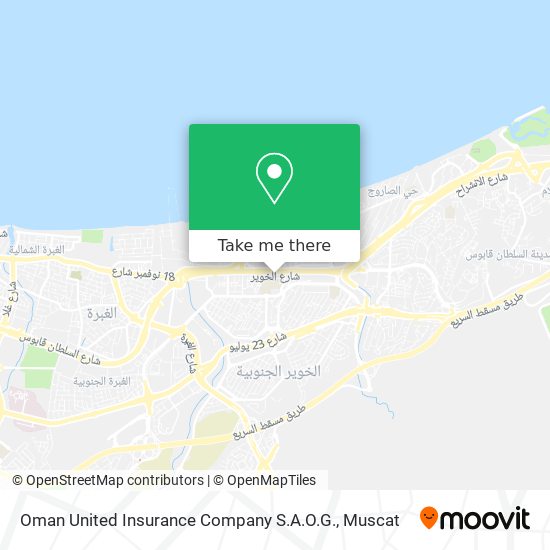 Oman United Insurance Company S.A.O.G. map