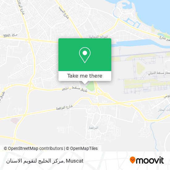 مركز الخليج لتقويم الاسنان map