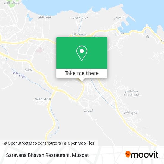 Saravana Bhavan Restaurant map