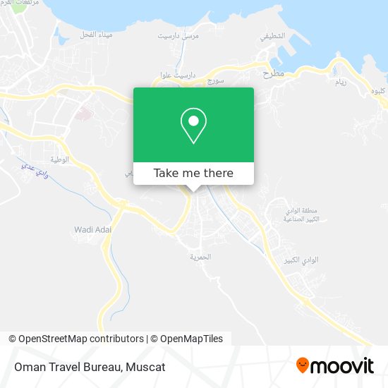 Oman Travel Bureau map