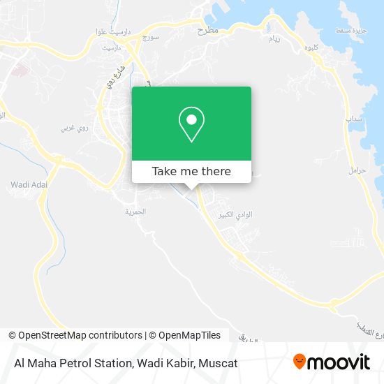 Al Maha Petrol Station, Wadi Kabir map