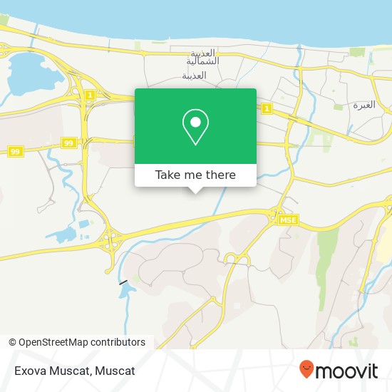 Exova Muscat map