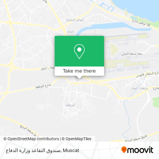 صندوق التقاعد وزارة الدفاع map