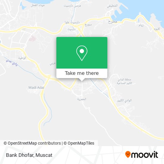 Bank Dhofar map