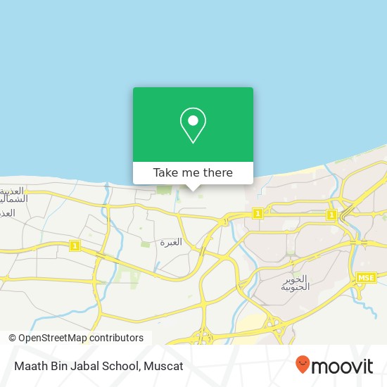 Maath Bin Jabal School map