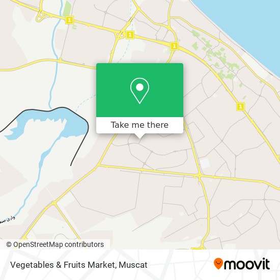Vegetables & Fruits Market map