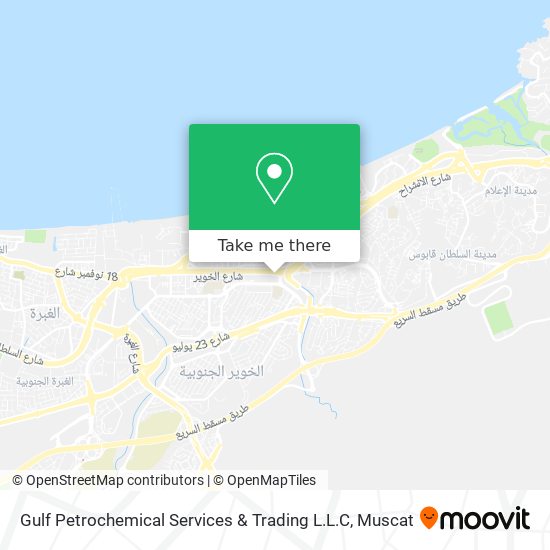 Gulf Petrochemical Services & Trading L.L.C map