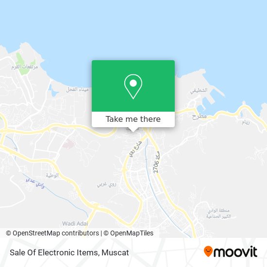 Sale Of Electronic Items map