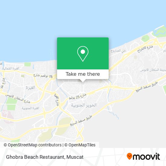 Ghobra Beach Restaurant map