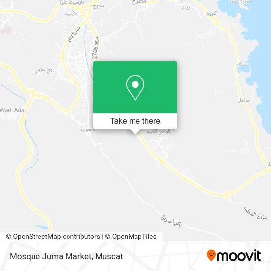 Juma Market Mosque map