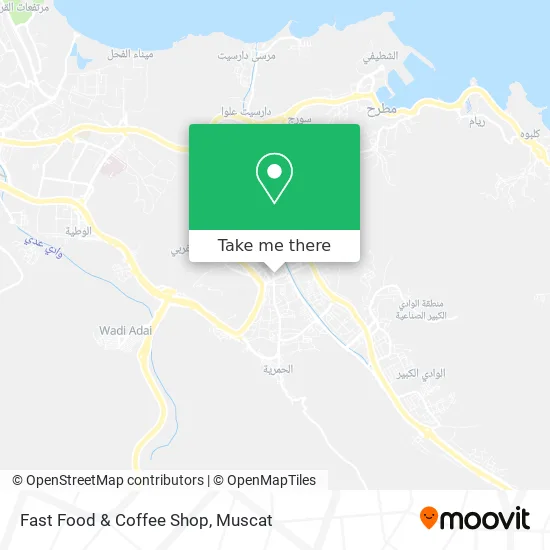 Fast Food & Coffee Shop map