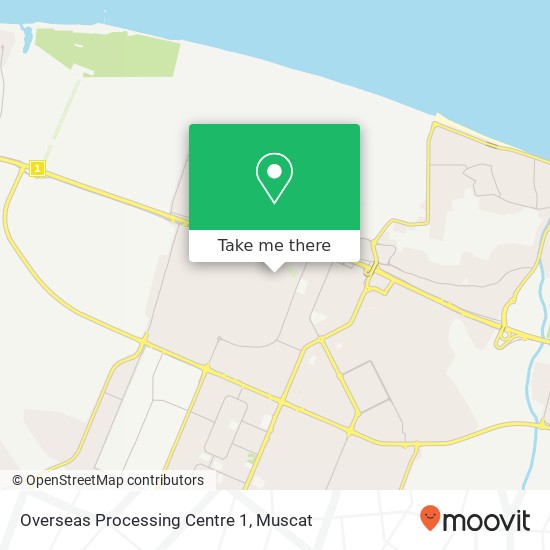 Overseas Processing Centre 1 map