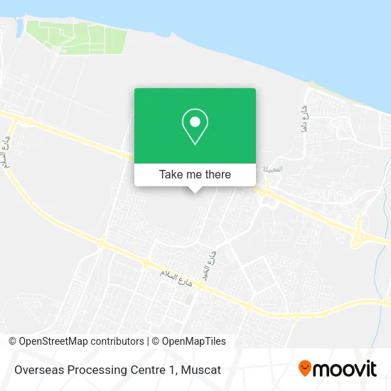 Overseas Processing Centre 1 map