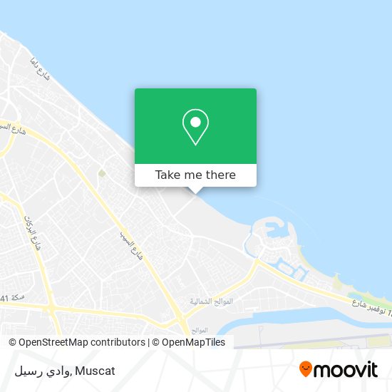 وادي رسيل map