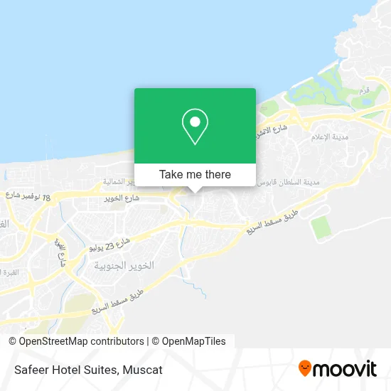 Safeer Hotel Suites map