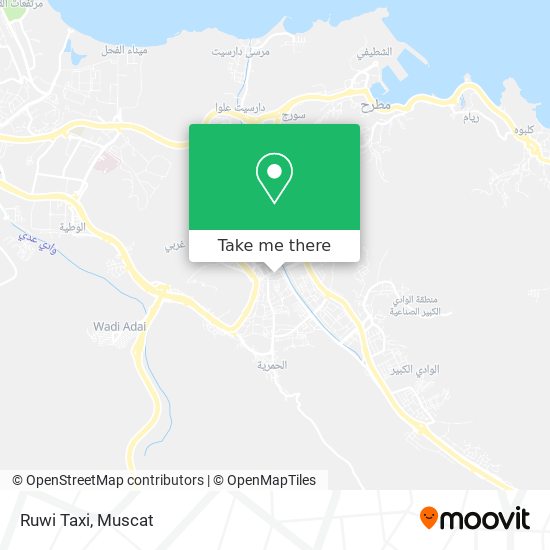 Ruwi Taxi map