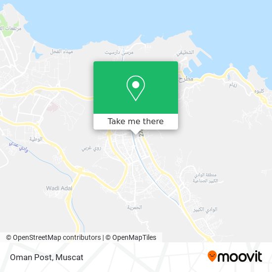 Oman Post map
