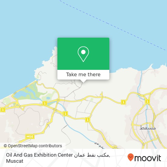 Oil And Gas Exhibition Center مكتب نفط عمان map