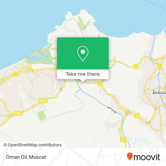 Oman Oil map
