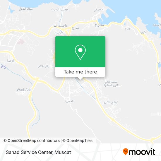 Sanad Service Center map