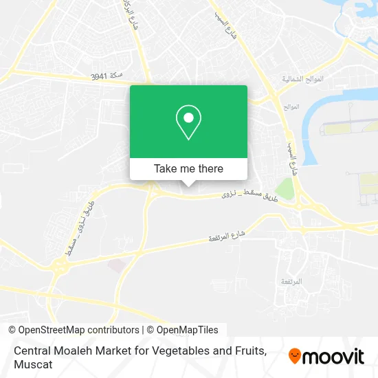 Central Moaleh Market for Vegetables and Fruits map