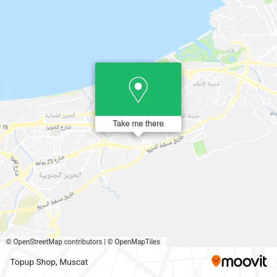 Topup Shop map