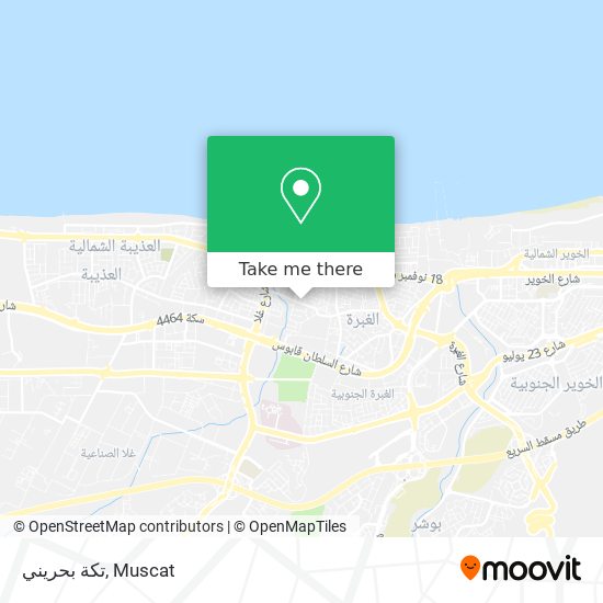 تكة بحريني map