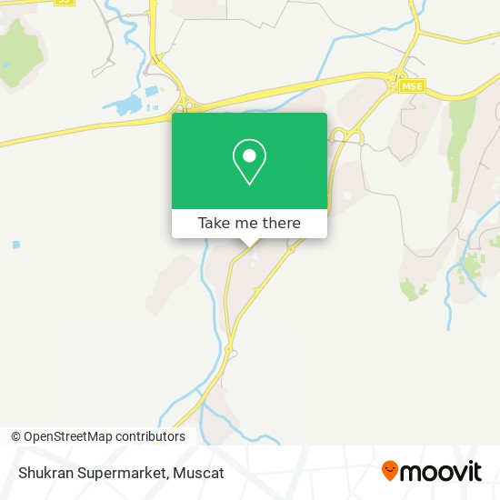 Shukran Supermarket map