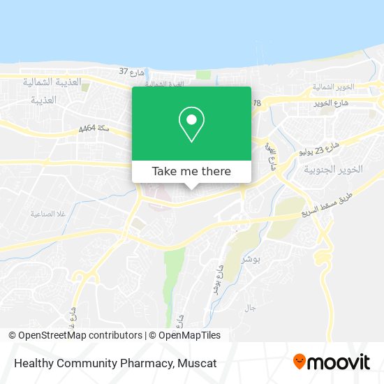 Healthy Community Pharmacy map