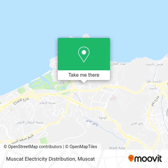 Muscat Electricity Distribution map