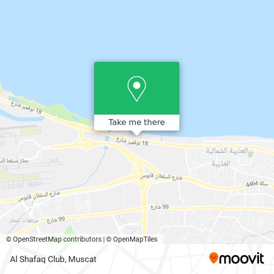 Al Shafaq Club map