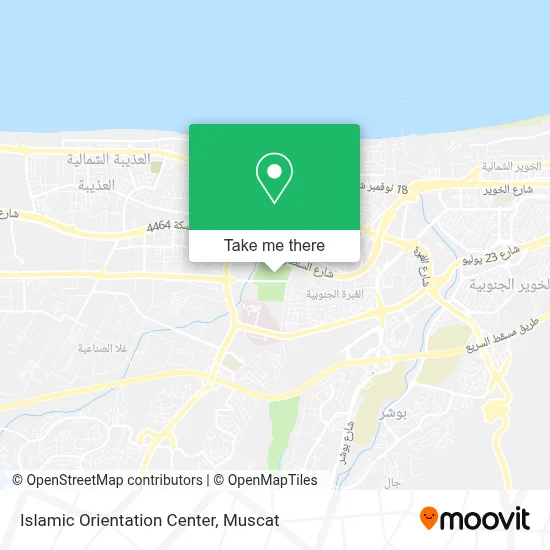 Islamic Orientation Center map