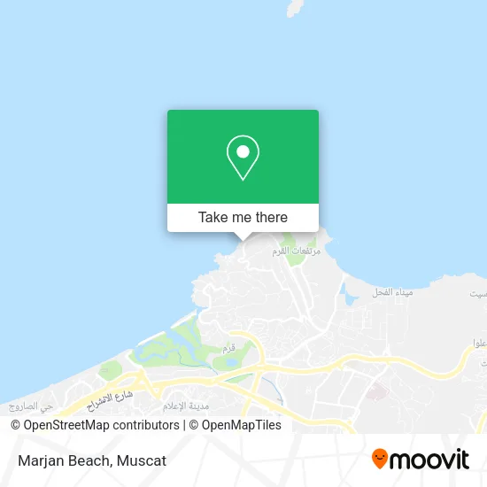 Marjan Beach map