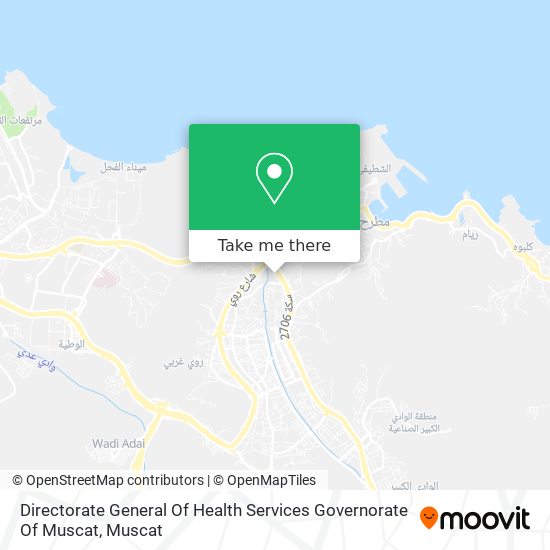 Directorate General Of Health Services Governorate Of Muscat map