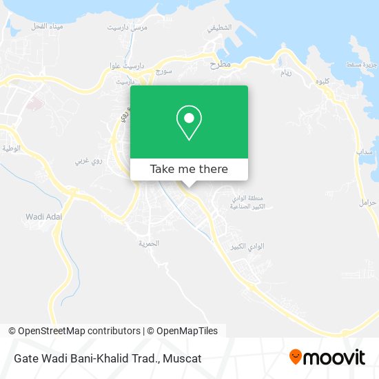 Gate Wadi Bani-Khalid Trad. map
