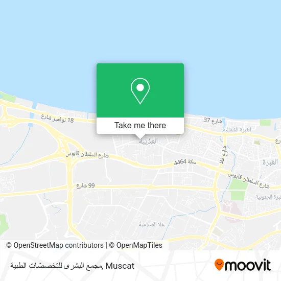 مجمع البشرى للتخصصّات الطبية map