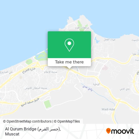 Al Qurum Bridge (جسر القرم) map