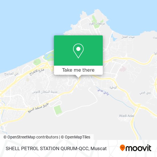 SHELL PETROL STATION QURUM-QCC map